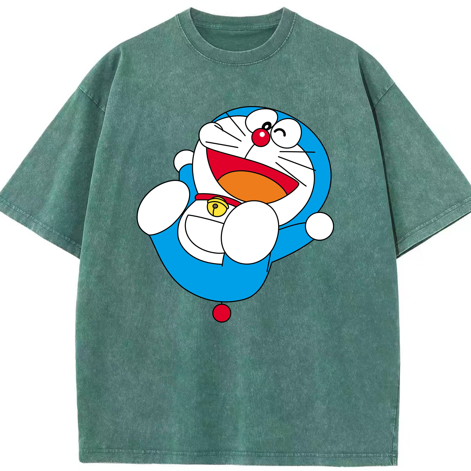 （画像用） ドラえもん Doraemon 綿100% ヴィンテージ風 半袖Tシャツ（フロントプリント）